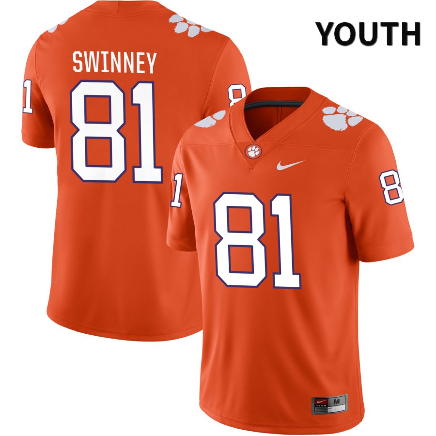 Youth Clemson Tigers Drew Swinney #81 College Orange NIL 2022 NCAA Authentic Jersey Super Deals WLI11N1Y